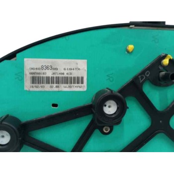 Recambio de cuadro instrumentos para peugeot partner (s2) 1.9 diesel referencia OEM IAM 9648836380  