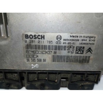 Recambio de centralita motor uce para citroën c3 hdi 70 furio referencia OEM IAM 9658556880 0281011785 