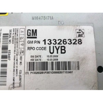 Recambio de sistema audio / radio cd para opel insignia berlina 2.0 cdti cat referencia OEM IAM 13326328  