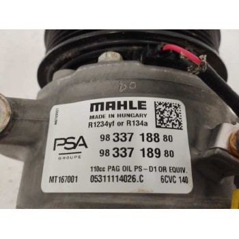 Recambio de compresor aire acondicionado para citroën c4 iii (ba_, bb_, bc_) 1.5 bluehdi 110 (bbyhsa) referencia OEM IAM 9833718