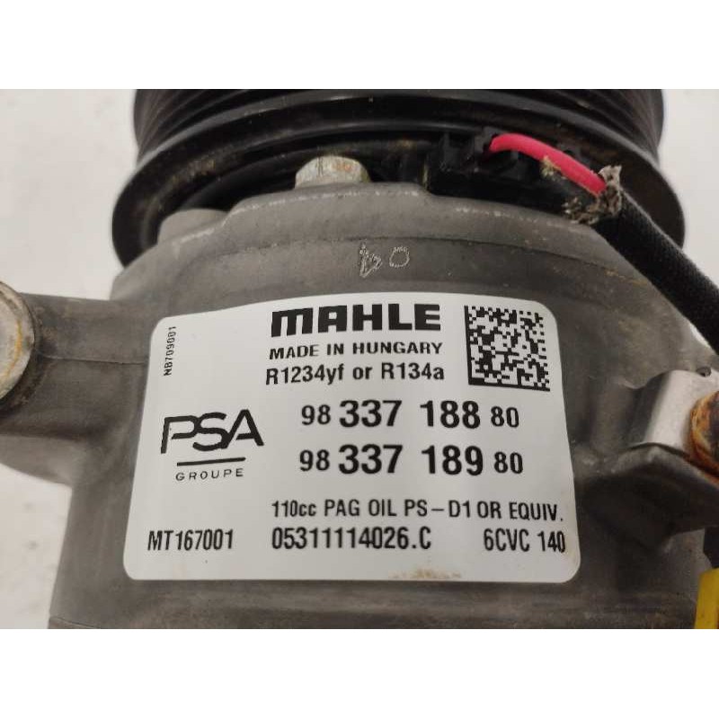 COMPRESOR AIRE ACONDICIONADO MT167001 6CVC140