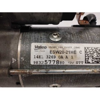 Recambio de motor arranque para citroën c4 iii (ba_, bb_, bc_) 1.5 bluehdi 110 (bbyhsa) referencia OEM IAM 9832577880  