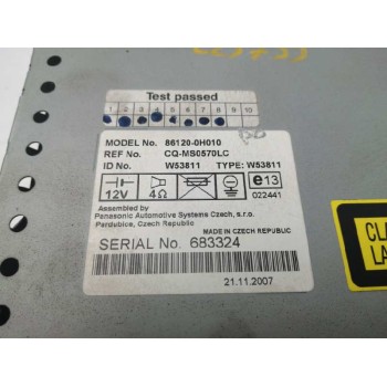 Recambio de sistema audio / radio cd para peugeot 107 1.4 hdi cat (8ht / dv4td) referencia OEM IAM 861200H010 CQMS0570LC 