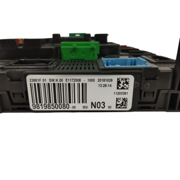 Recambio de caja reles / fusibles para peugeot 208 1.2 12v vti referencia OEM IAM 9819850080 E1172508 