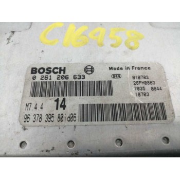 Recambio de centralita motor uce para citroën xsara picasso 1.6 exclusive referencia OEM IAM 9637839580 0261206633 