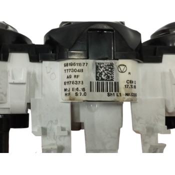 Recambio de mando calefaccion / aire acondicionado para peugeot 208 1.2 12v vti referencia OEM IAM 9819611577  