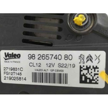 Recambio de alternador para peugeot 308 1.2 12v e-thp referencia OEM IAM 9826574080 FG12T145 