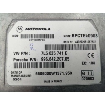 Recambio de modulo electronico para porsche cayenne (typ 9pa) 4.5 v8 turbo cat referencia OEM IAM 7L5035741E CONTROL TELEFONO 99