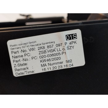 Recambio de guantera para volkswagen caddy furgón/kombi 2.0 tdi referencia OEM IAM 2K8857097P  