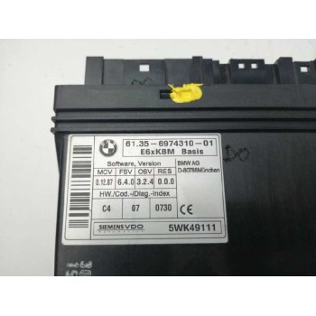 Recambio de modulo electronico para bmw serie 5 berlina (e60) 3.0 turbodiesel cat referencia OEM IAM 61356974310 5WK49111 