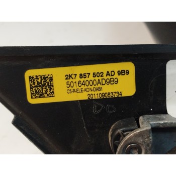 Recambio de retrovisor derecho para volkswagen caddy furgón/kombi 2.0 tdi referencia OEM IAM 2K7857502AD 3 ENCHUFES 5 CABLES 