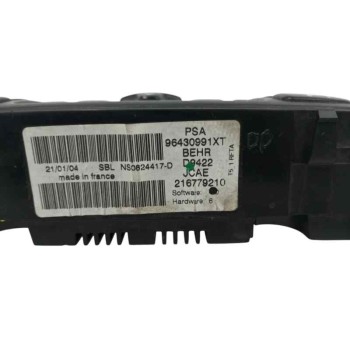 Recambio de mando climatizador para peugeot 307 (s1) 2.0 hdi cat referencia OEM IAM 96430991XT  