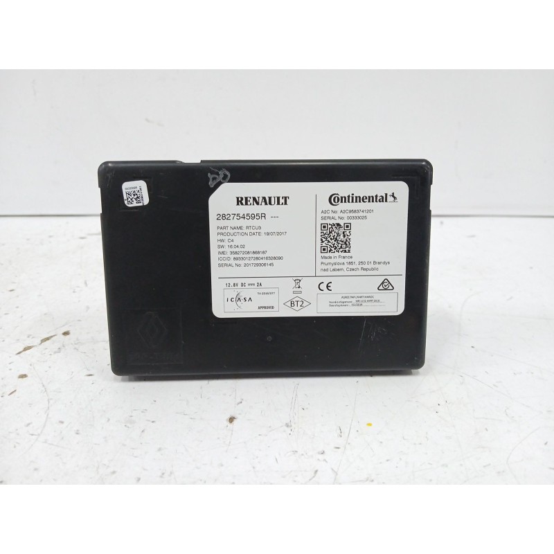 Recambio de modulo electronico para renault zoe (bfm_) zoe referencia OEM IAM 282754595R  A2C9583741201