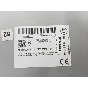 Recambio de sistema audio / radio cd para renault zoe (bfm_) zoe referencia OEM IAM 281152222R  A2C85878212