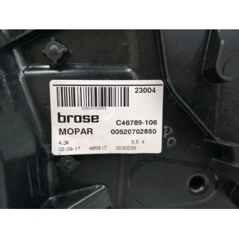 Recambio de elevalunas delantero izquierdo para jeep renegade suv (bu, b1, bv) 1.6 crd referencia OEM IAM 00520702850 SIN MOTOR 