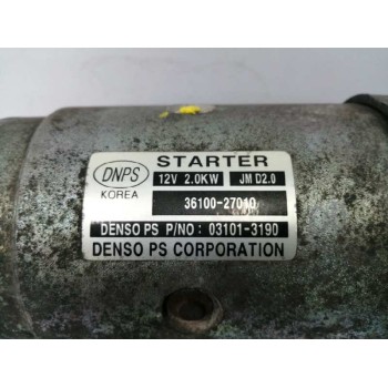 Recambio de motor arranque para hyundai sonata (nf) 2.0 crdi cat referencia OEM IAM 3610027010  