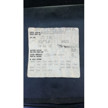 volkswagen golf iv berlina (1j1) del año 1998