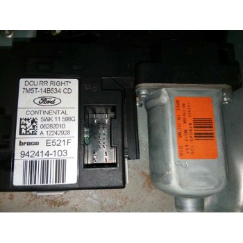 Recambio de elevalunas trasero derecho para ford kuga (cbv) titanium referencia OEM IAM TIJERA 7M5T14B534CD CARIBE TIJERA