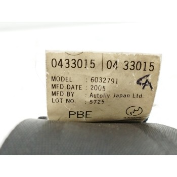 Recambio de cinturon seguridad delantero derecho para mazda 3 berlina (bk) 1.6 cd diesel cat referencia OEM IAM 6032791  