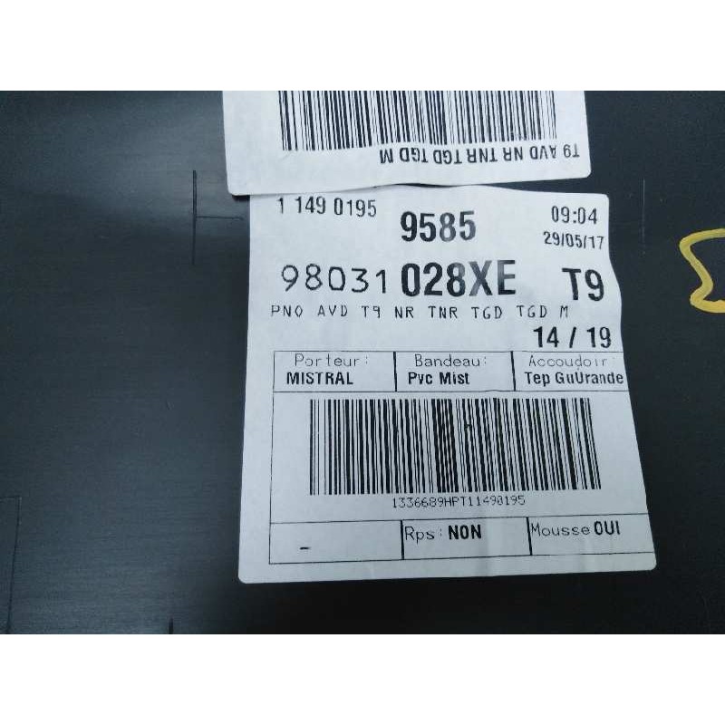 GUARNECIDO PUERTA DELANTERA DERECHA