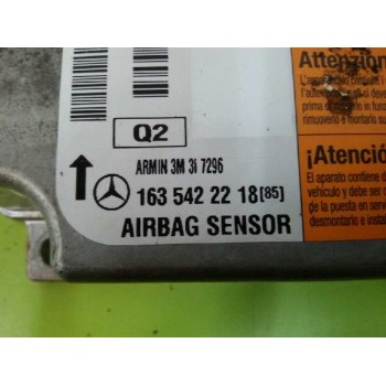 Recambio de centralita airbag para mercedes-benz clase m (w163) 270 cdi (163.113) referencia OEM IAM 1635422218  