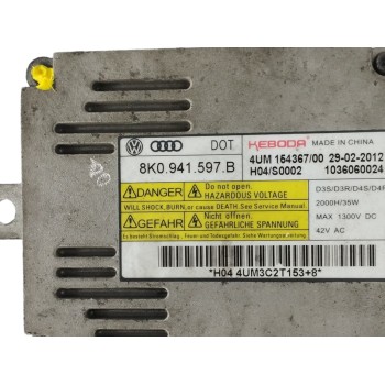 Recambio de centralita faros xenon para audi q5 (8rb) 2.0 tdi referencia OEM IAM 8K0941597B  