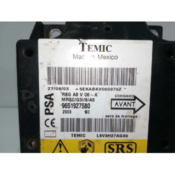 Recambio de centralita airbag para citroën c3 1.4 sx plus referencia OEM IAM 9651927580  