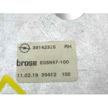 Recambio de elevalunas trasero derecho para opel astra k sports tourer 1.6 cdti dpf referencia OEM IAM 39142320 E05847100 