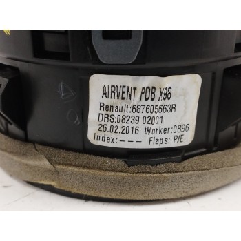 Recambio de rejilla aireadora para renault clio iv 1.5 dci diesel fap referencia OEM IAM 687605663R LADO IZQUIERDO 