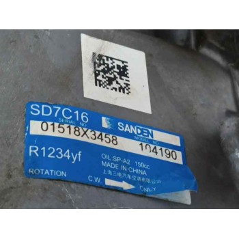 Recambio de compresor aire acondicionado para omoda 5 1.6 tgdi referencia OEM IAM P301000210AA  