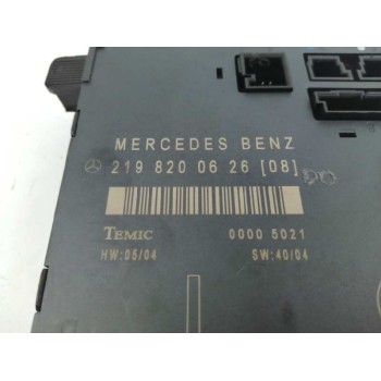 Recambio de modulo confort para mercedes-benz clase cls (w219) 5.0 v8 24v cat referencia OEM IAM 2198200626  
