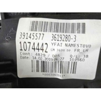 Recambio de guarnecido puerta delantera izquierda para opel astra k sports tourer 1.6 cdti dpf referencia OEM IAM 39145577  