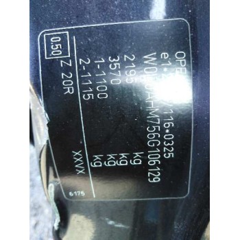 opel zafira b del año 2006