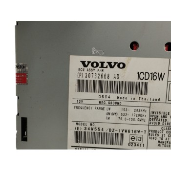 Recambio de sistema audio / radio cd para volvo v50 familiar 1.8 cat referencia OEM IAM 30732668  