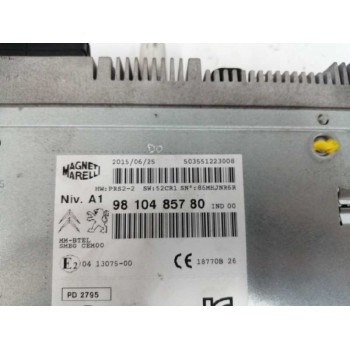 Recambio de sistema audio / radio cd para citroën c4 picasso 1.6 blue-hdi fap referencia OEM IAM 9810485780  