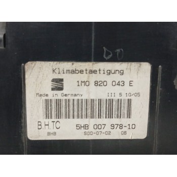 Recambio de mando climatizador para seat leon (1m1) 1.9 tdi referencia OEM IAM 1M0820043E  5HB00797810