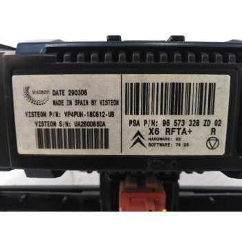 Recambio de mando climatizador para citroën c6 exclusive referencia OEM IAM 96573328ZD  