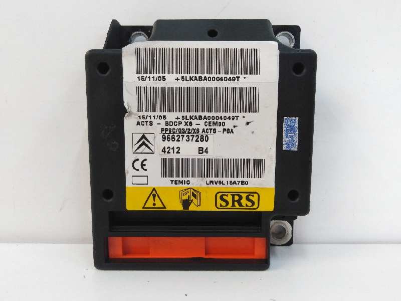 Recambio de centralita airbag para citroën c6 exclusive referencia OEM IAM 9662737280  