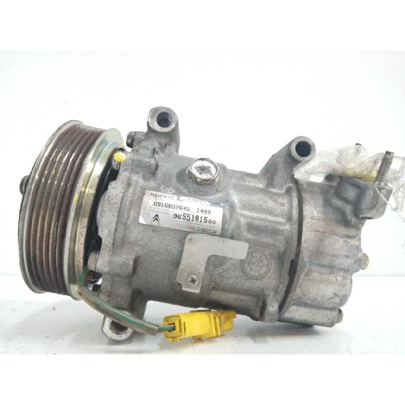 Recambio de compresor aire acondicionado para peugeot 206 berlina x-line referencia OEM IAM 9655191580 1449 SD6V12