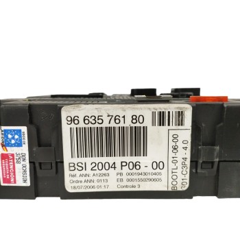 Recambio de caja reles / fusibles para citroën c2 1.1 referencia OEM IAM 9663576180  