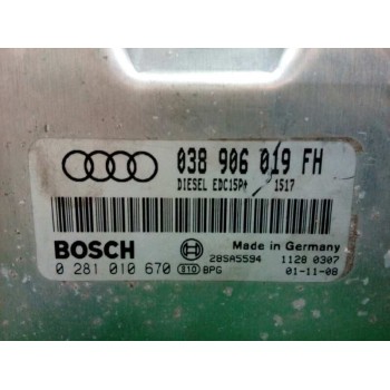 Recambio de centralita motor uce para audi a3 (8l) 1.9 tdi ambiente referencia OEM IAM 038906019FH 0281010670 