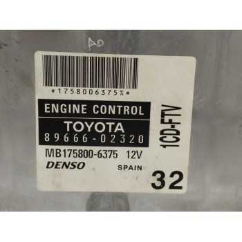 Recambio de centralita motor uce para toyota corolla (e12) 2.0 d-cat referencia OEM IAM 8966602320  