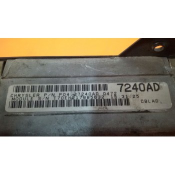 Recambio de centralita motor uce para chrysler voyager (gs) 3.8 le awd referencia OEM IAM P04727240AD  