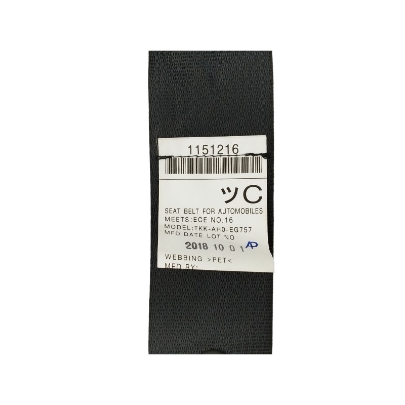 CINTURON SEGURIDAD TRASERO CENTRAL