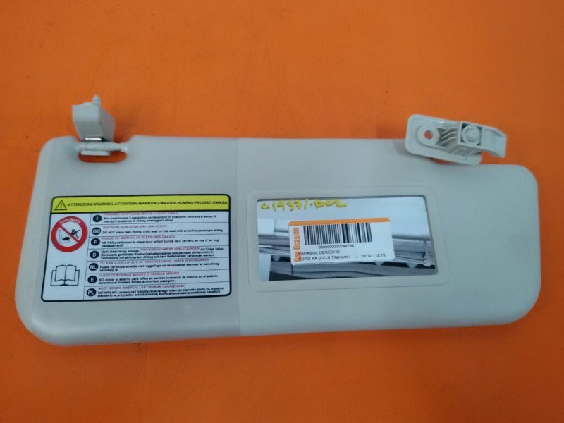 Recambio de parasol derecho para ford ka (ccu) titanium+ referencia OEM IAM 1570922  