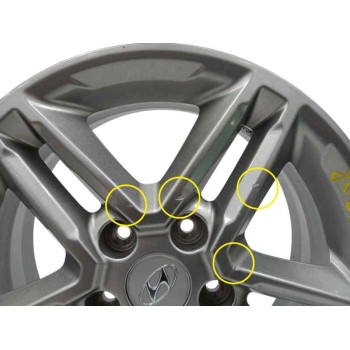 Recambio de llanta para hyundai kona 1.0 tgdi cat referencia OEM IAM 52910J9100 6,5JX16 OFFSET44 5H 5X114