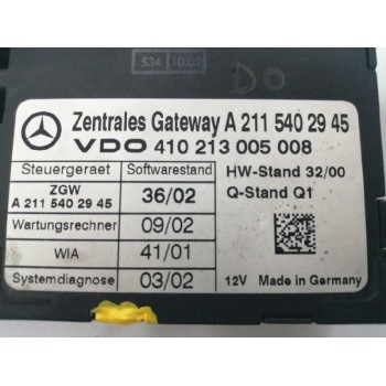 Recambio de modulo electronico para mercedes-benz clase e (w211) berlina 3.2 cdi cat referencia OEM IAM A2115402945 410213005008