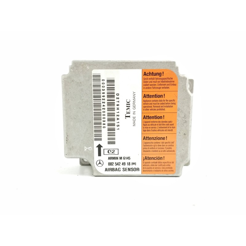 Recambio de centralita airbag para mercedes-benz clase m (w163) 2.7 cdi 20v cat referencia OEM IAM 0025424918  