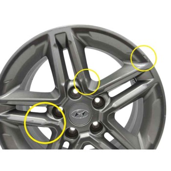 Recambio de llanta para hyundai kona 1.0 tgdi cat referencia OEM IAM 52910J9100 6,5JX16 OFFSET44 5H 5X114