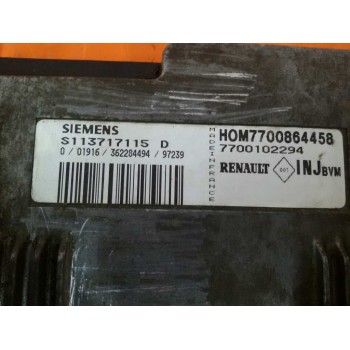 Recambio de centralita motor uce para renault laguna (b56) 1.8 rn (b56b) referencia OEM IAM 7700864458 S113717115D 